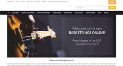 Desktop Screenshot of bassstringsonline.com