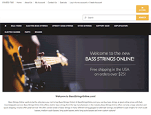 Tablet Screenshot of bassstringsonline.com